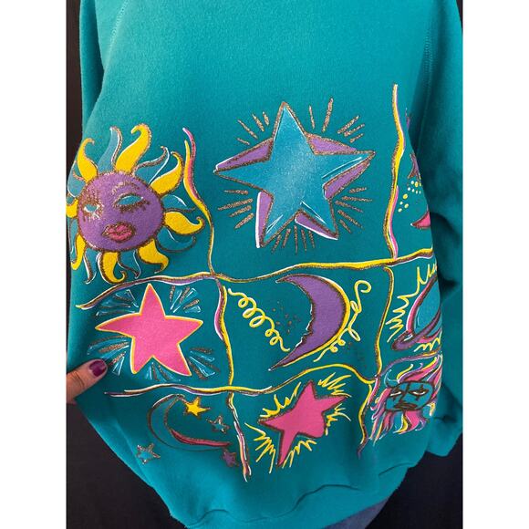 Vintage HOMETOWN SOUTHERN SWEATS Women Crew Neck Sweatshirt XL - Picture 3 of 8